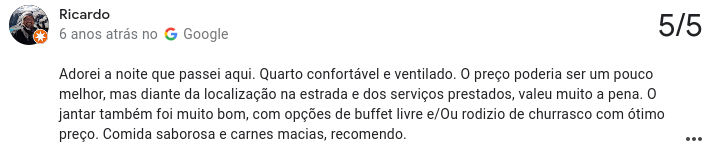 Avaliação de cliente 7