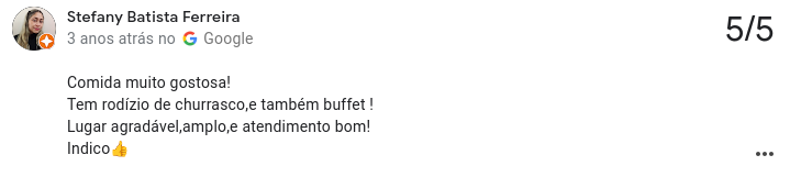 Avaliação de Cliente 12